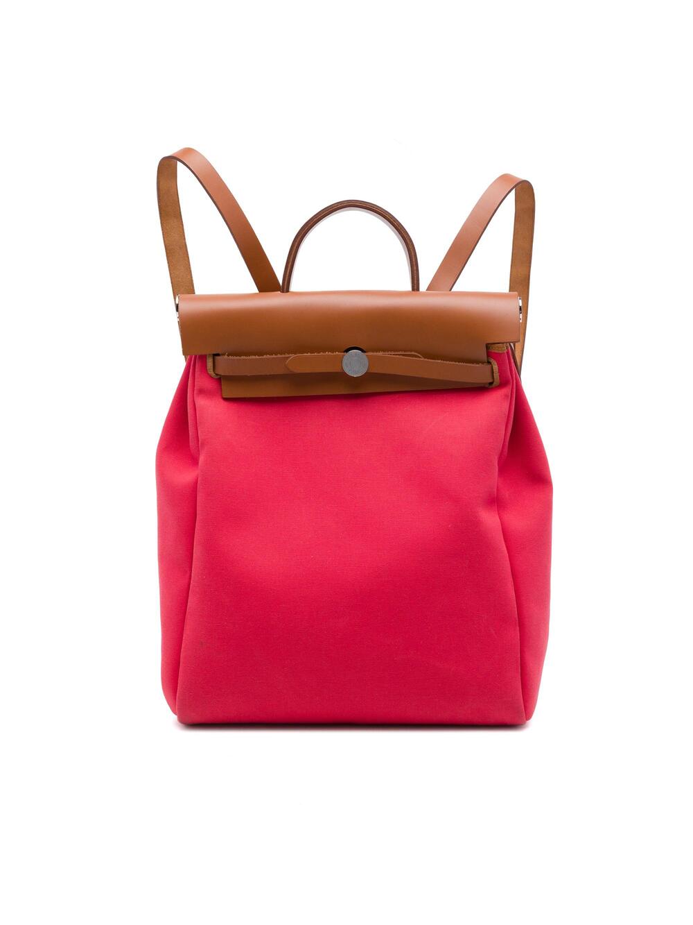 Hermes Herbag A Dos Zip Backpack Toile #365924H23B